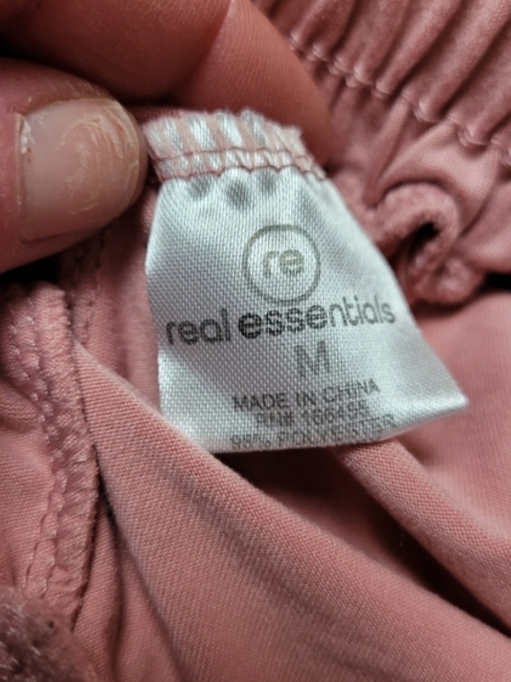 Real Essentials Pink Drawstring Lounge Pants Medium - Picture 3 of 5